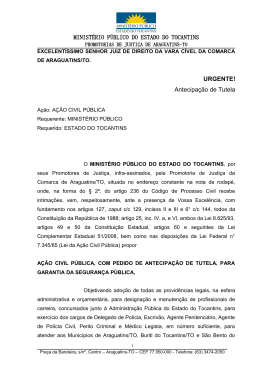 EXCELENT&Iacute;SSIMO SENHOR JUIZ DE DIREITO DA COMARCA DE