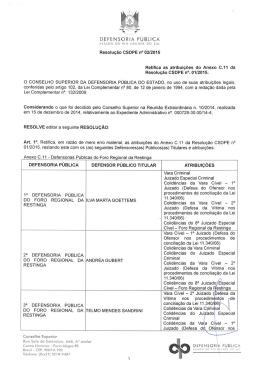 Resolução nº 02/2015 CSDPE - Defensoria Pública do Rio Grande
