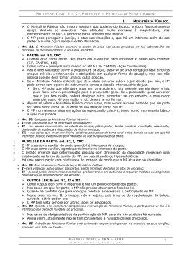 Resumo &ndash; Processo Civil I &ndash; 2&ordm; Bimestre