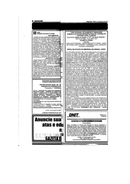 Publicação Jornal de Grande Circulação