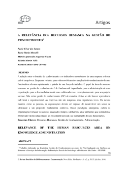 Artigos - Revista Brasileira de Biblioteconomia e Documenta&ccedil;&atilde;o
