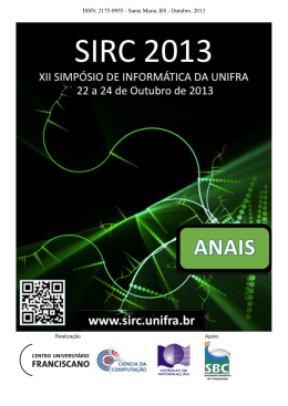 ISSN: 2175-0955 - Santa Maria, RS - Outubro, 2013