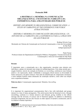 Protocolo 3048 A HIST&Oacute;RIA E A MEM&Oacute;RIA NA COMUNICA&Ccedil;&Atilde;O