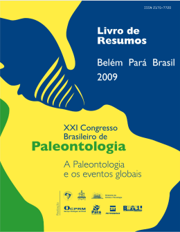Resumos apresentados no XXI Congresso Brasileiro de Paleontologia
