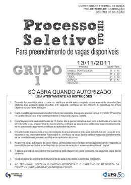 Grupo 1 - Vestibular