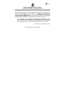 Carta Convite 007/2007