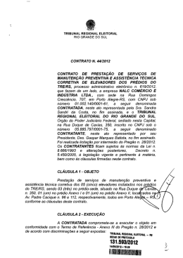 Contrato - Tribunal Regional Eleitoral do Rio Grande do Sul