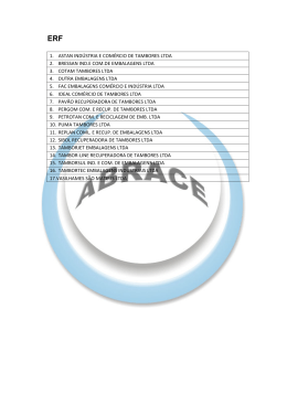1. astan ind&uacute;stria e com&eacute;rcio de tambores ltda 2. bressan