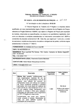 Atas - TRT da 3ª Região