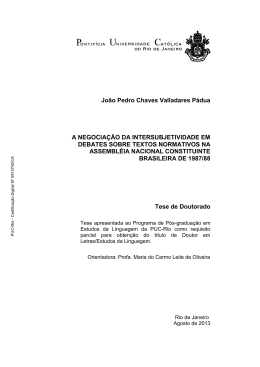 Jo&atilde;o Pedro Chaves Valladares P&aacute;dua A NEGOCIA&Ccedil;&Atilde;O