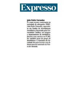 Expresso Jo&atilde;o Pedro Varandas