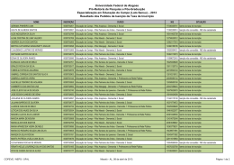 Resultado Dos Pedidos De Isen&ccedil;&atilde;o Da Taxa De Inscri&ccedil;&atilde;o