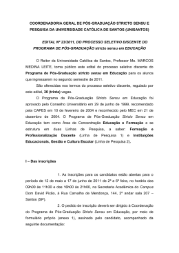 coordenadoria geral de pós-graduação stricto sensu e pesquisa da