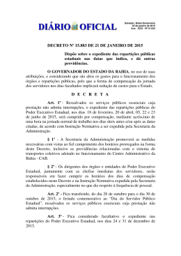 decreto n&ordm; 15.883 de 21 de janeiro de 2015 decreta