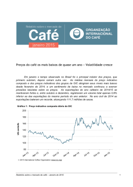 Relatório sobre o mercado de Café Janeiro - 2015