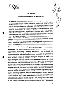 Acta nº 3/2015 - Câmara Municipal de Braga