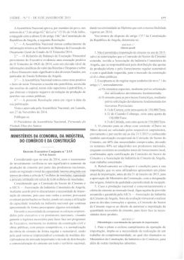 [SÉRIE - N." 5 - DE 8 DE JANEIRO DE 2015 177 AAssembleia