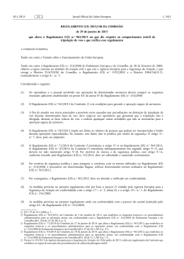REGULAMENTO (UE) 2015/ 140 DA COMISSÃO