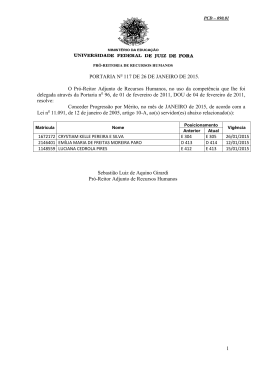 1 PORTARIA N 117 DE 26 DE JANEIRO DE 2015. O Pró