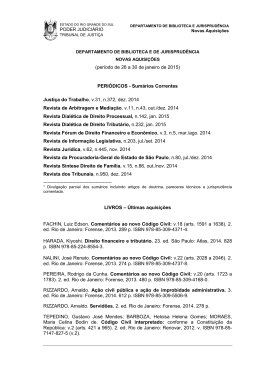 (per&iacute;odo de 26 a 30 de janeiro de 2015) PERI&Oacute;DICOS