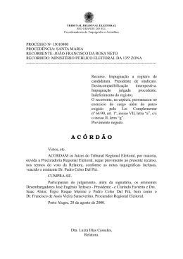 processo 15010800 - Tribunal Regional Eleitoral do Rio Grande do