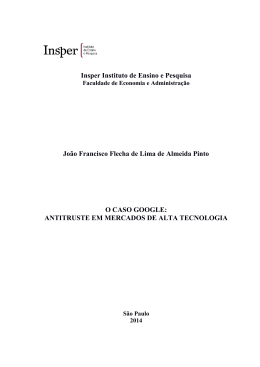 Insper Instituto de Ensino e Pesquisa Jo&atilde;o Francisco Flecha de
