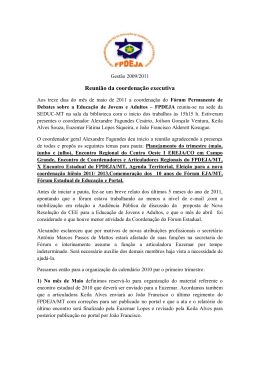 Reuni&atilde;o da coordena&ccedil;&atilde;o executiva