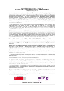 Fundo de Investimento em Participa&ccedil;&otilde;es Amaz&ocirc;nia