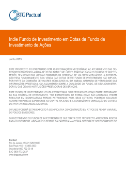 Kondor Fundo de Investimento de A&ccedil;&otilde;es