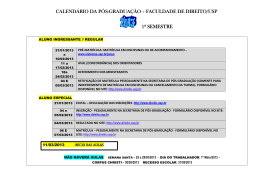 calendário da pós calendário da pós-graduação graduação