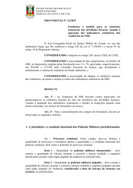 1. A jurisdi&ccedil;&atilde;o e a condi&ccedil;&atilde;o funcional dos Policiais Militares