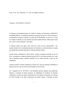 Confira a íntegra da petição - Sindicato dos Bancários de Pernambuco