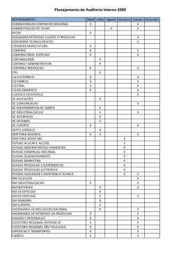 planejamento anual de auditoria 2009