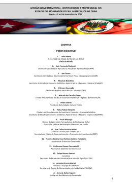 Integrantes da comitiva (0) comitivacuba