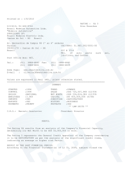 91-460-9722 Also Branches Brasil Modelos Automotiva Ltda.