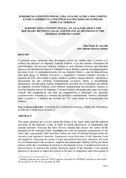 1911 jurisdi&ccedil;&atilde;o constitucional: uma an&aacute;lise acerca