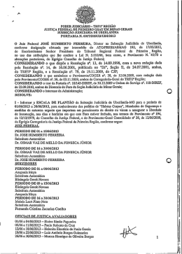 PORTARIA N. 0017/DISUB1UDI12013 O Juiz