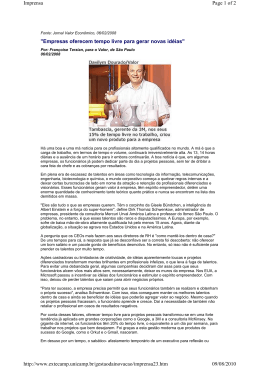 Jornal Valor Econômico, 06/02/2008 - Extecamp