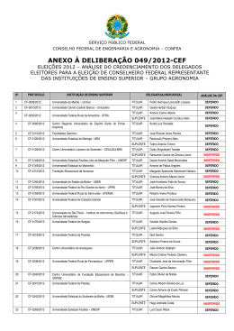 Delibera&ccedil;&atilde;o 049-2012