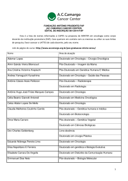 Anexo 1 - Edital 15/2014: Lista de Docentes