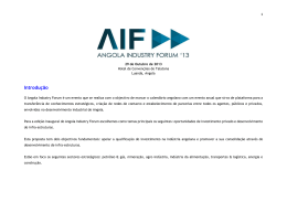 Programa 2013 - Angola Industry Forum