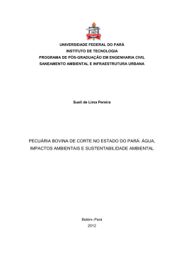 &aacute;gua, impactos ambientais e sustentabilidade ambiental