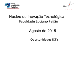 Oportunidades Agosto 2015 - Faculdade Luciano Feijão