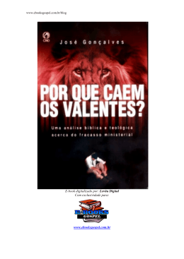 Por que caem os valentes - Jos&eacute; Gon&ccedil;alves