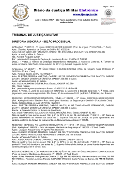 Di&aacute;rio da Justi&ccedil;a Militar Eletr&ocirc;nico