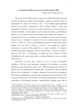 1 Os neg&oacute;cios do tr&aacute;fico de escravos no Brasil, depois de