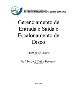 Entrada e Sa&iacute;da - Laborat&oacute;rio Associado de Computa&ccedil;&atilde;o e