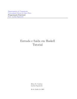 Entrada e Sa&iacute;da em Haskell
