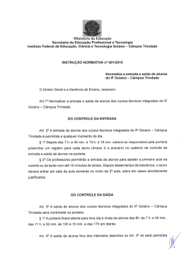 Inst. Normativa - Instituto Federal Goiano
