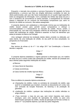 Decreto-Lei n - Caixa Geral de Dep&oacute;sitos